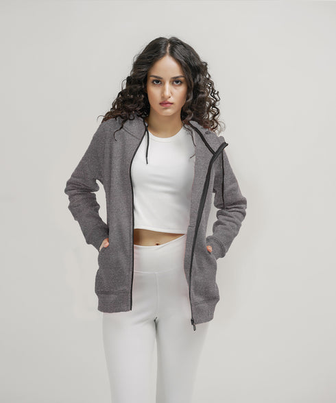 Women's Basic Zipper Hoodie